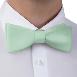 Solid KT Mint Bow Tie - Bow Tie with Dress Shirt - Knotty Tie Co.
