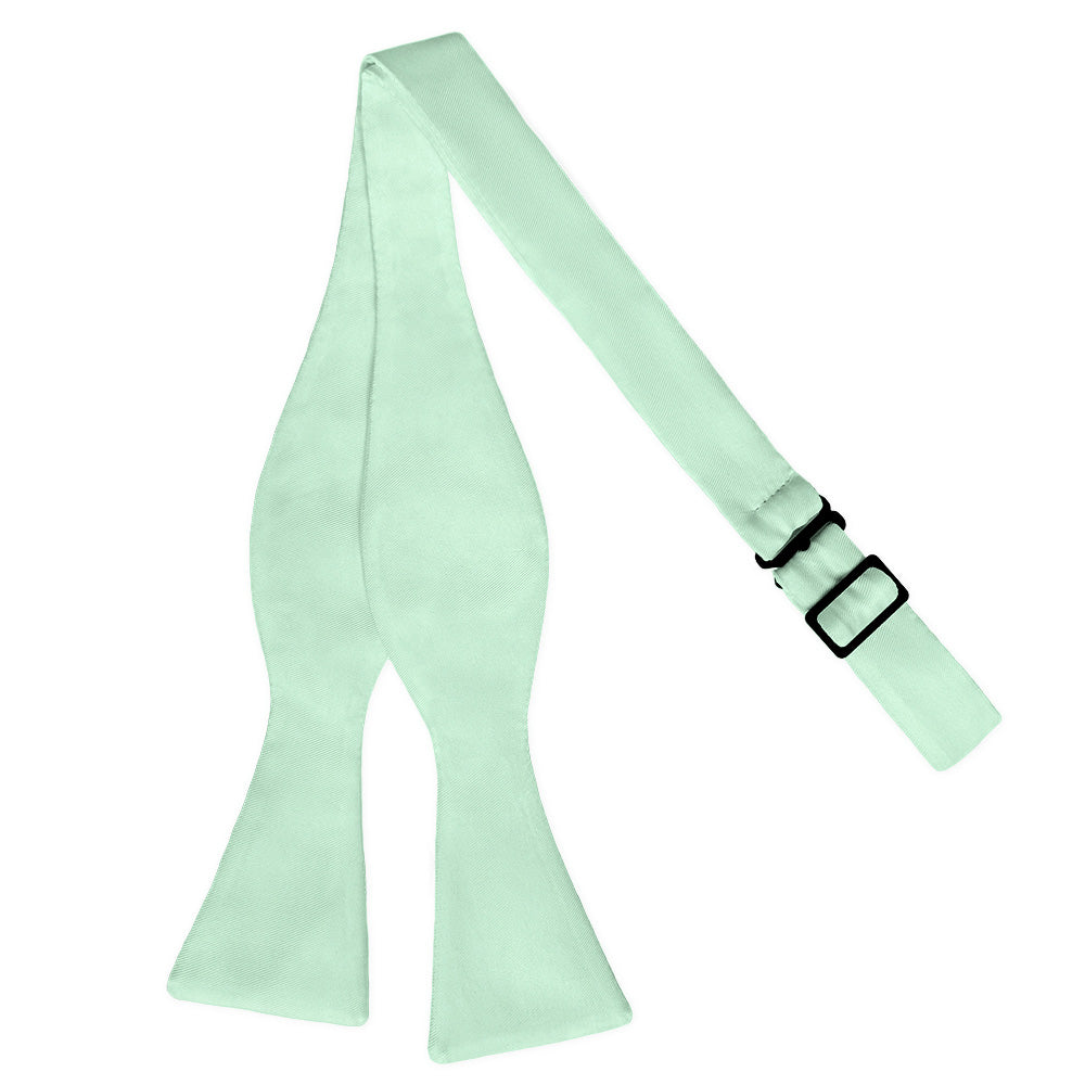 Solid KT Mint Bow Tie - Self Tie Flat - Knotty Tie Co.