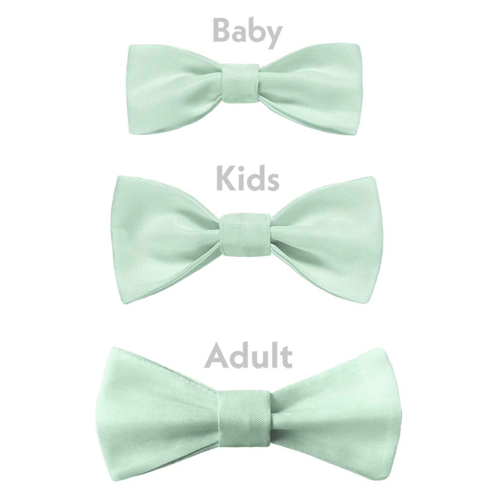 Solid KT Mint Bow Tie - Bow Sizes - Knotty Tie Co.