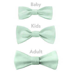Solid KT Mint Bow Tie - Bow Sizes - Knotty Tie Co.