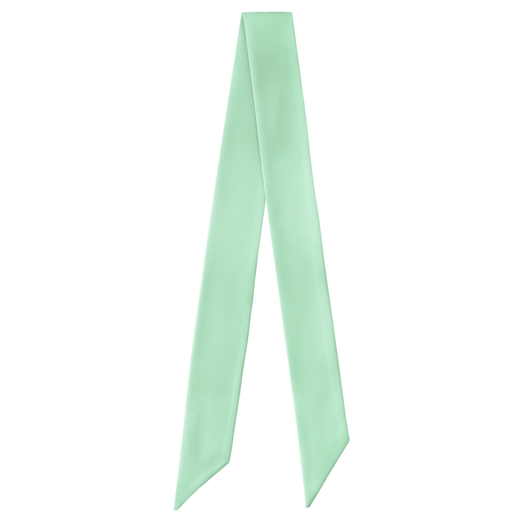 Solid KT Mint Hair Scarf - Full View of Hair Scarf - Knotty Tie Co.