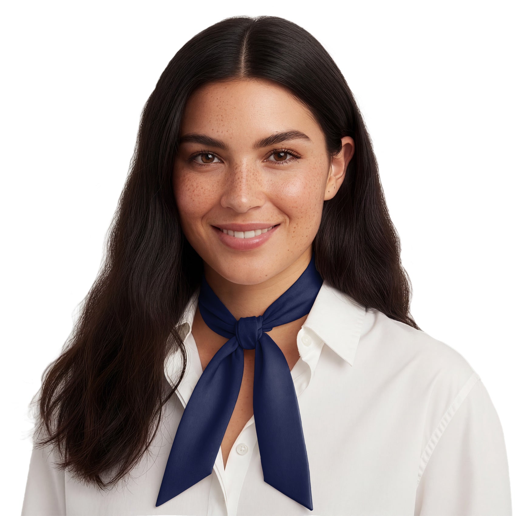 Solid KT Navy Hair Scarf - Neck Scarves - Knotty Tie Co.
