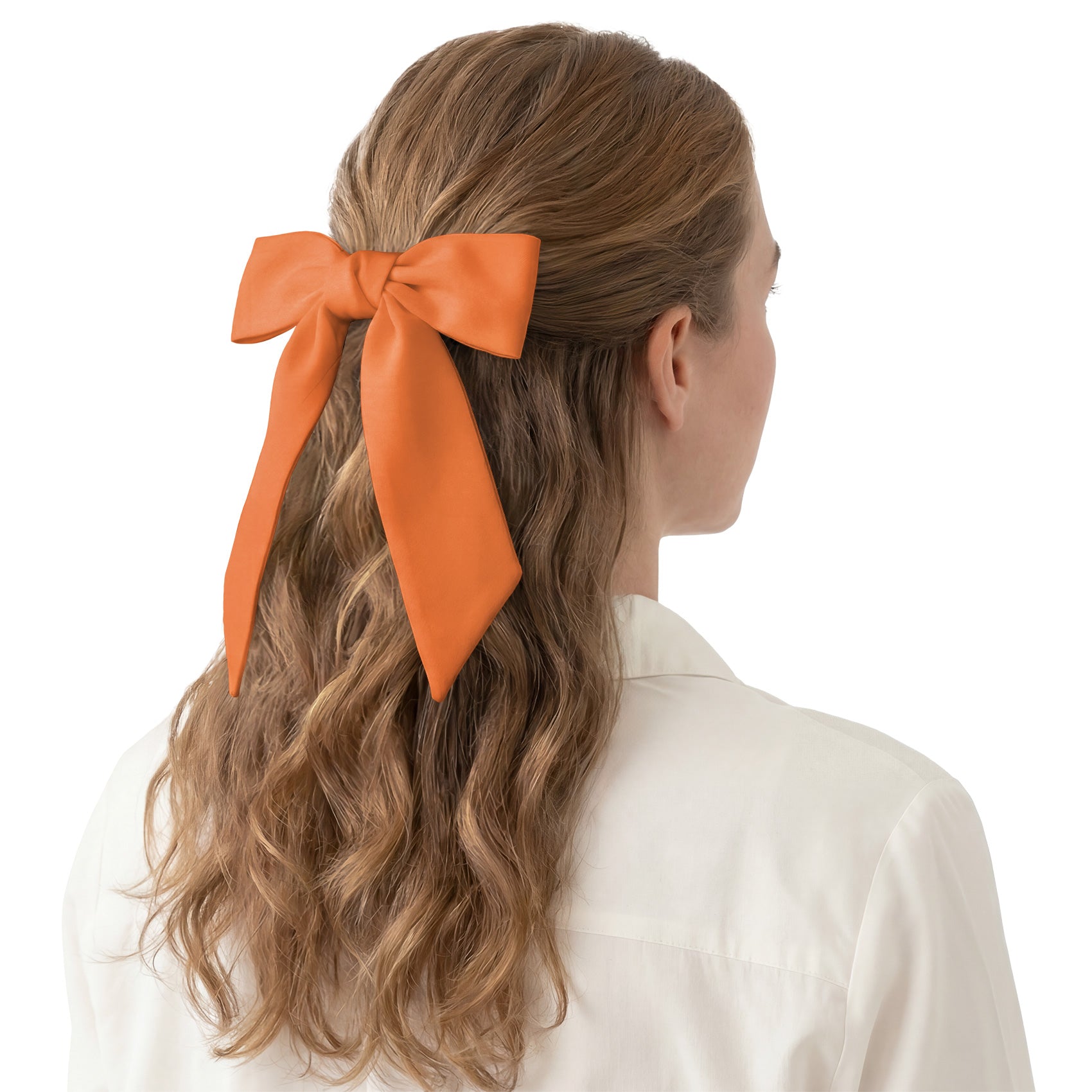 Solid KT Orange Hair Scarf - Hair Scarf - Knotty Tie Co.
