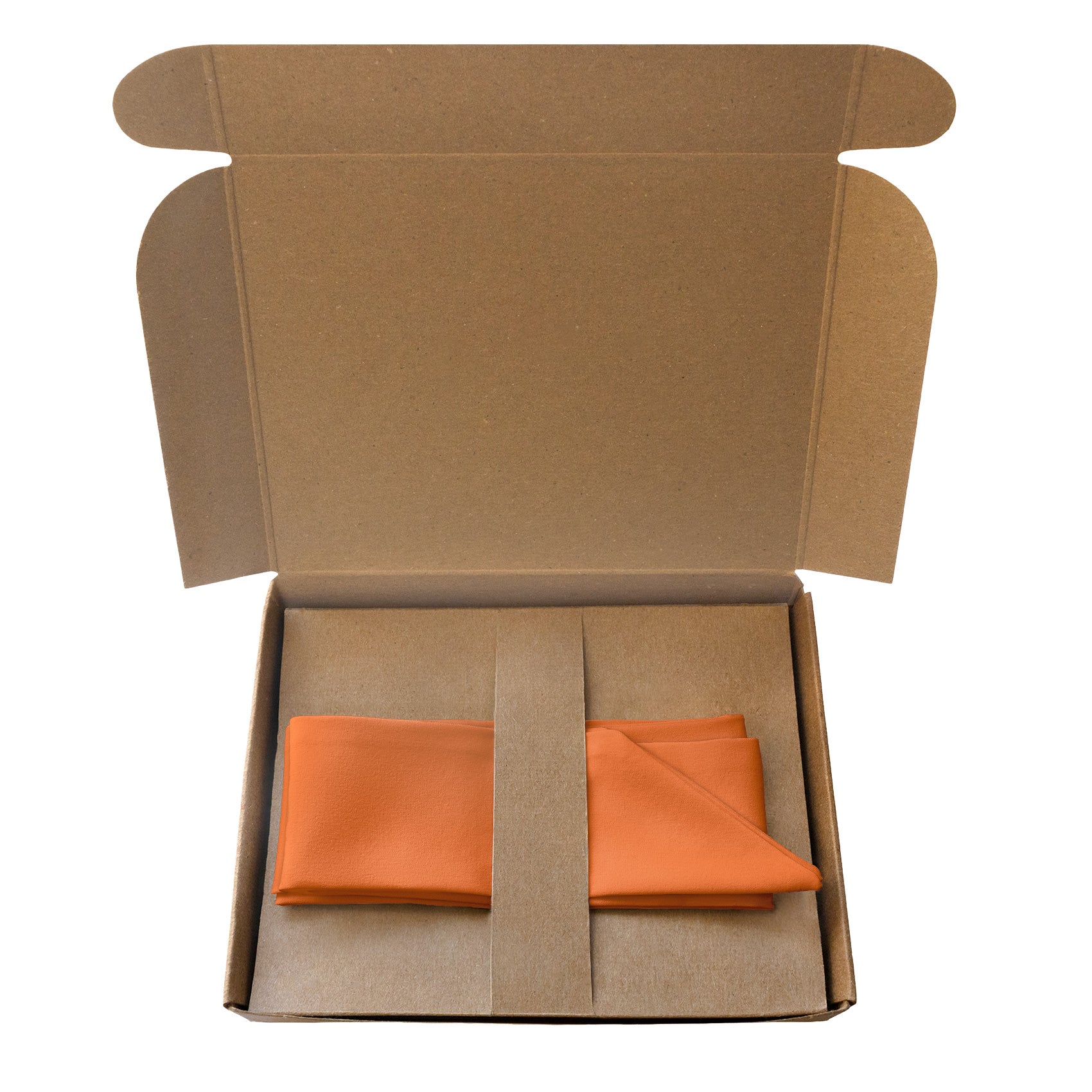 Solid KT Orange Hair Scarf - Packaging - Knotty Tie Co.