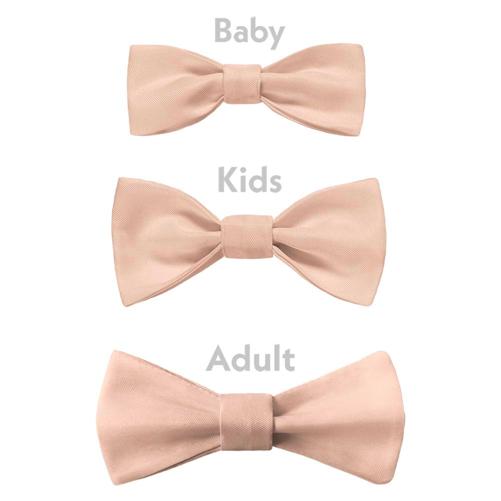 Solid KT Peach Bow Tie - Bow Sizes - Knotty Tie Co.