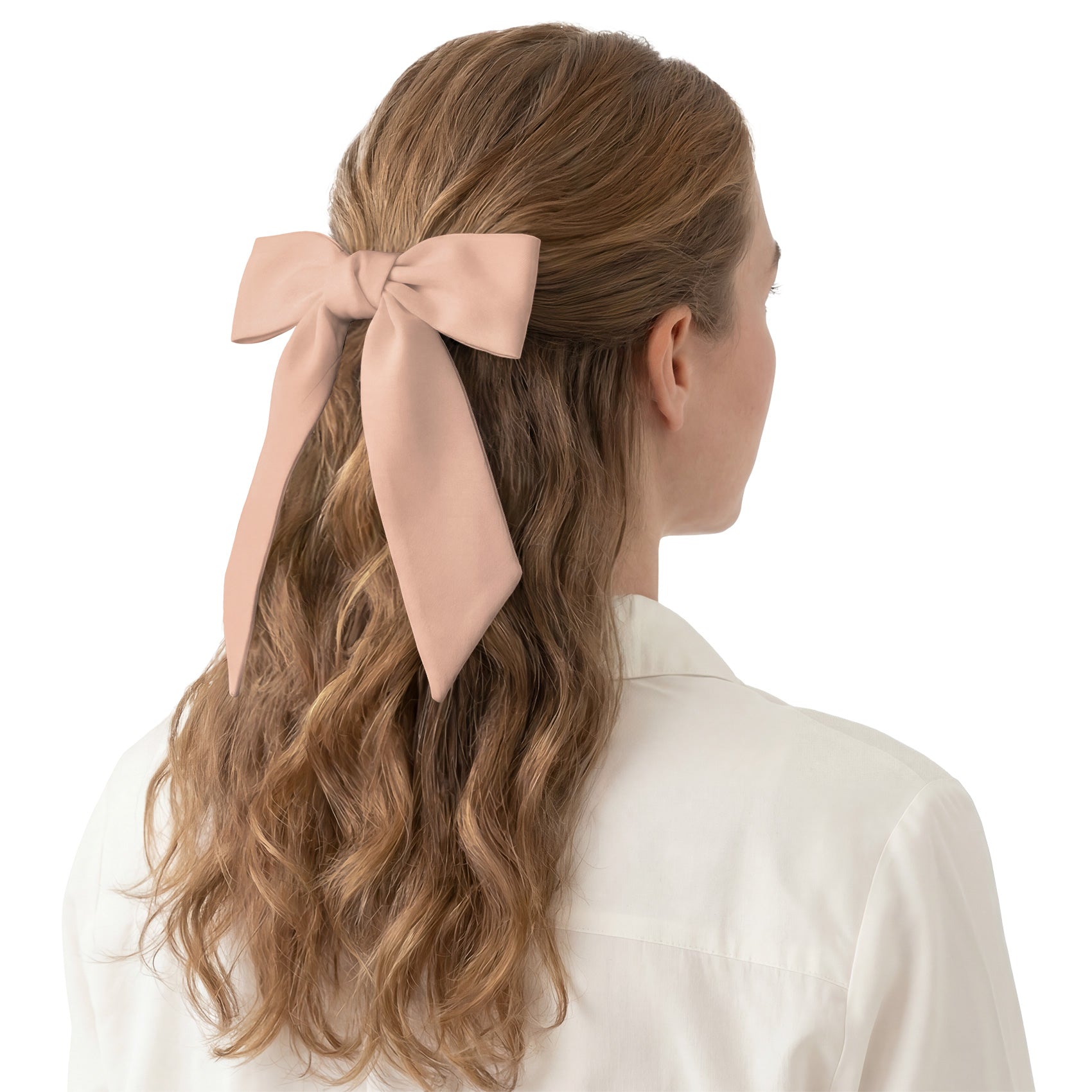 Solid KT Peach Hair Scarf - Hair Scarf - Knotty Tie Co.