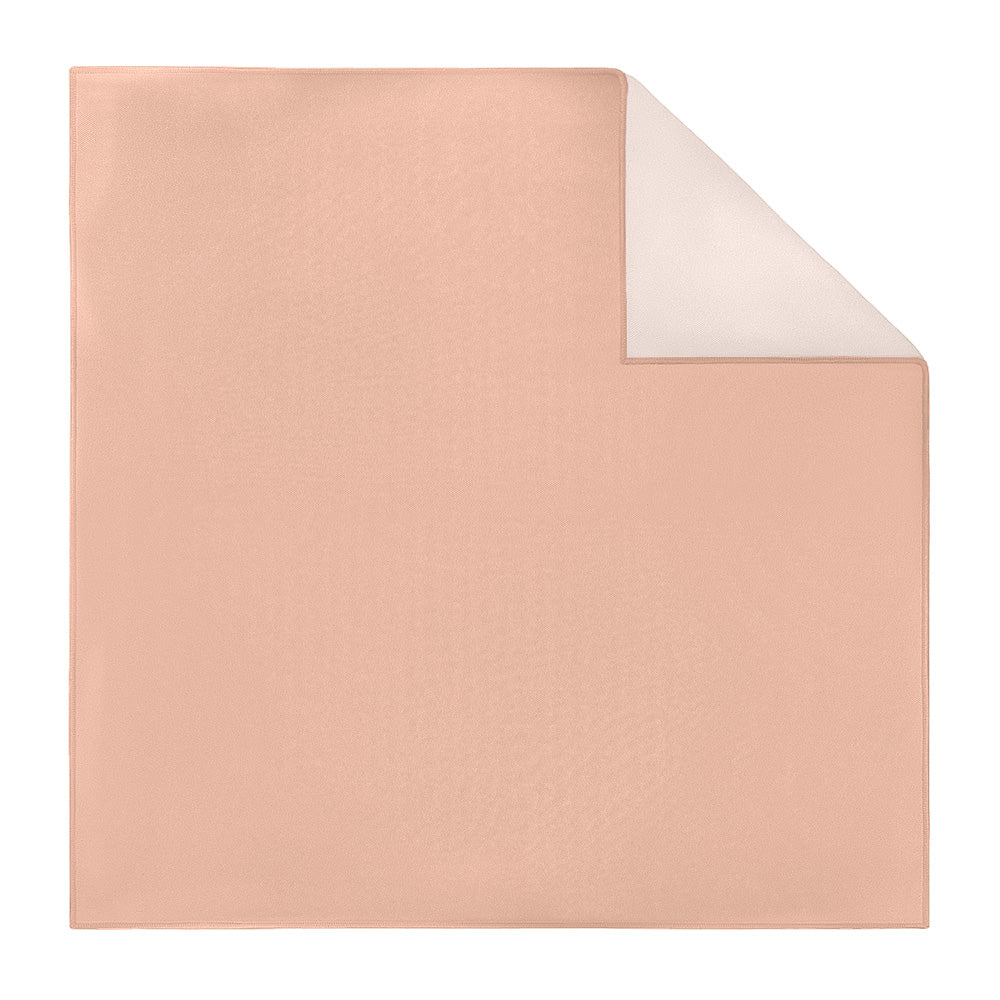 Solid KT Peach Pocket Square - Printed - Knotty Tie Co.
