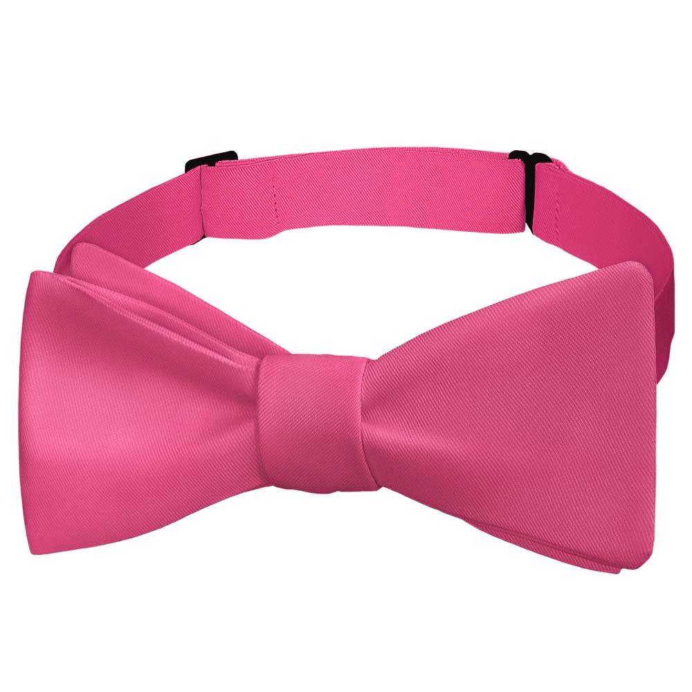 Solid KT Pink Bow Tie - Self Tie Bow Tie - Knotty Tie Co.