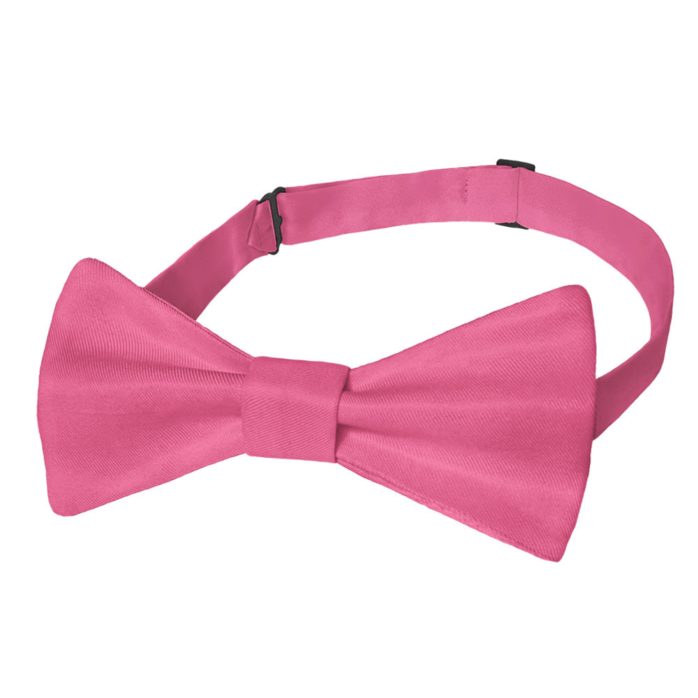 Solid KT Pink Bow Tie - Pre-Tied Bow Tie - Knotty Tie Co.
