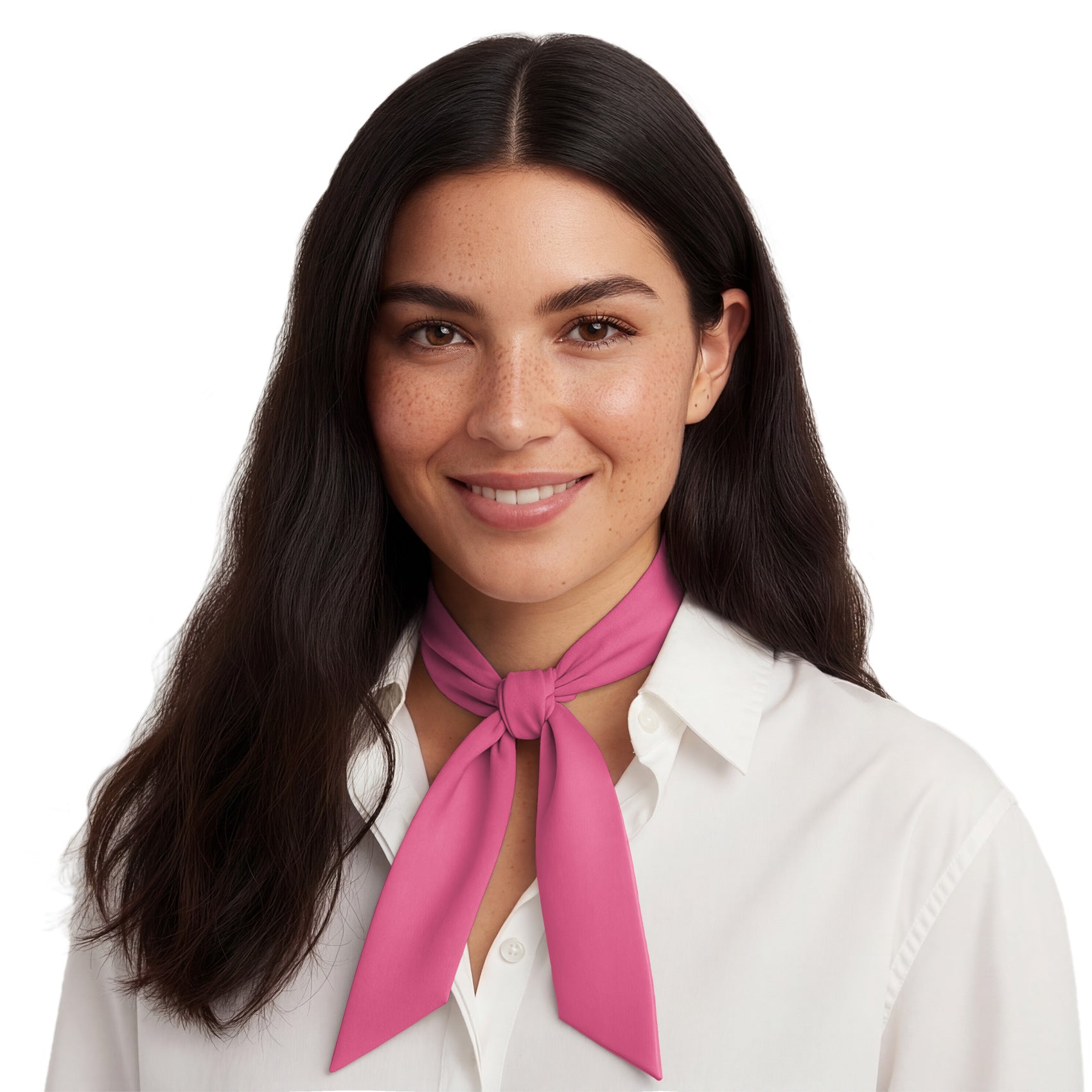 Solid KT Pink Hair Scarf - Neck Scarves - Knotty Tie Co.