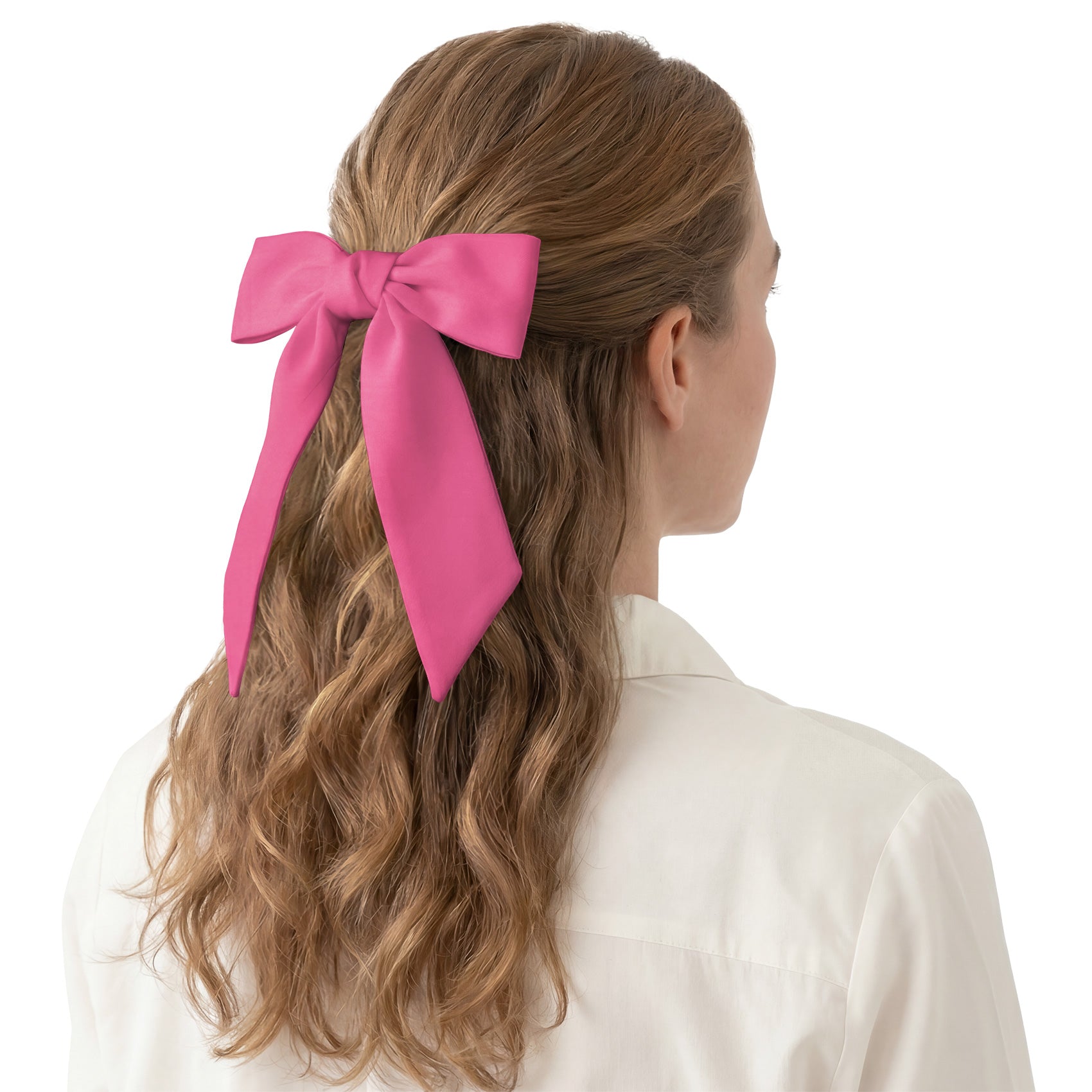 Solid KT Pink Hair Scarf - Hair Scarf - Knotty Tie Co.
