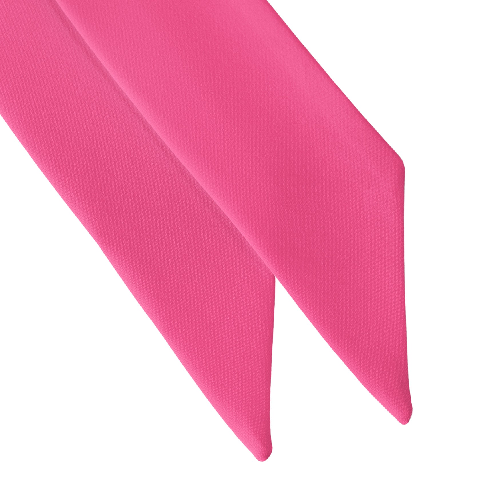 Solid KT Pink Hair Scarf - Scarf Tapered Ends - Knotty Tie Co.