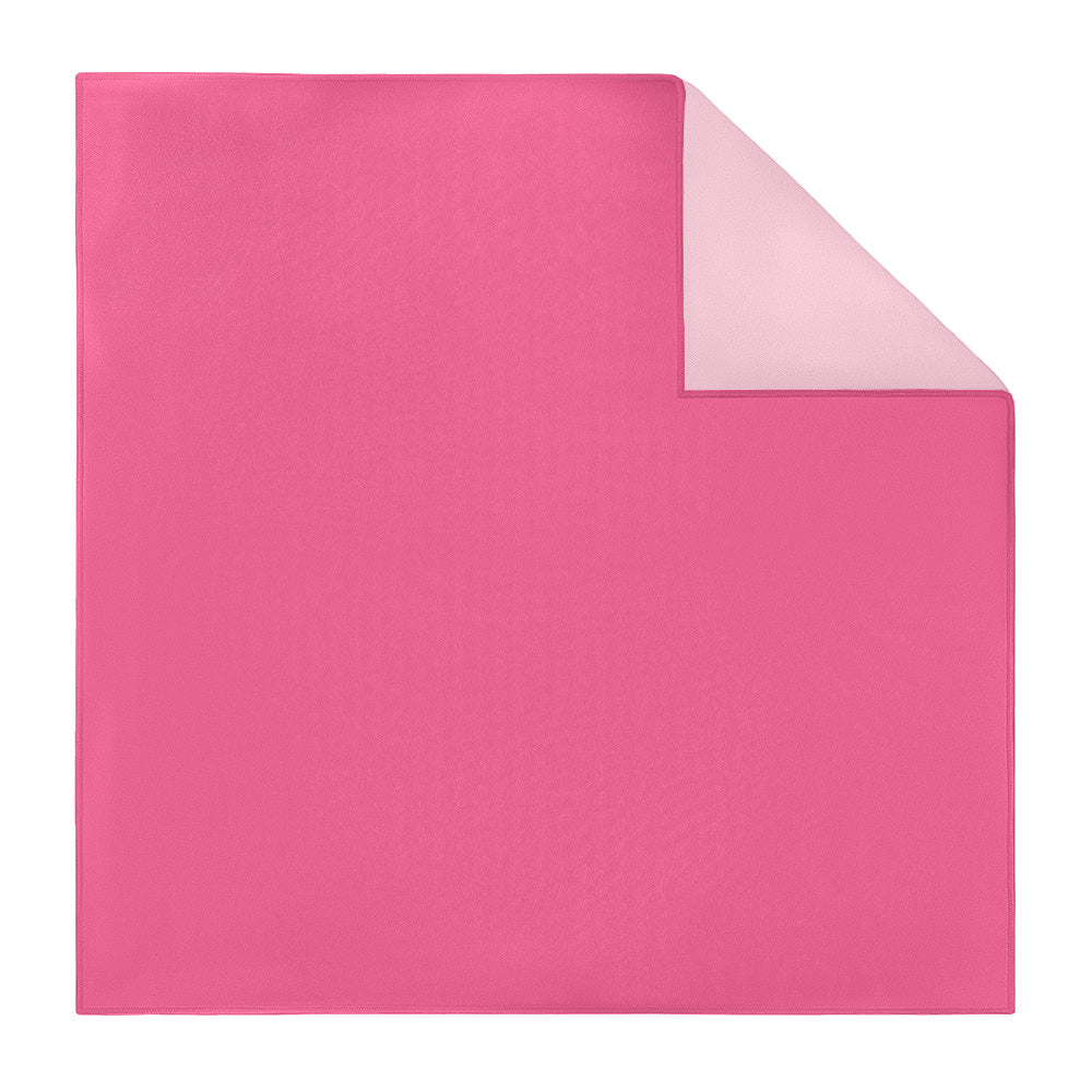 Solid KT Pink Pocket Square - Printed - Knotty Tie Co.