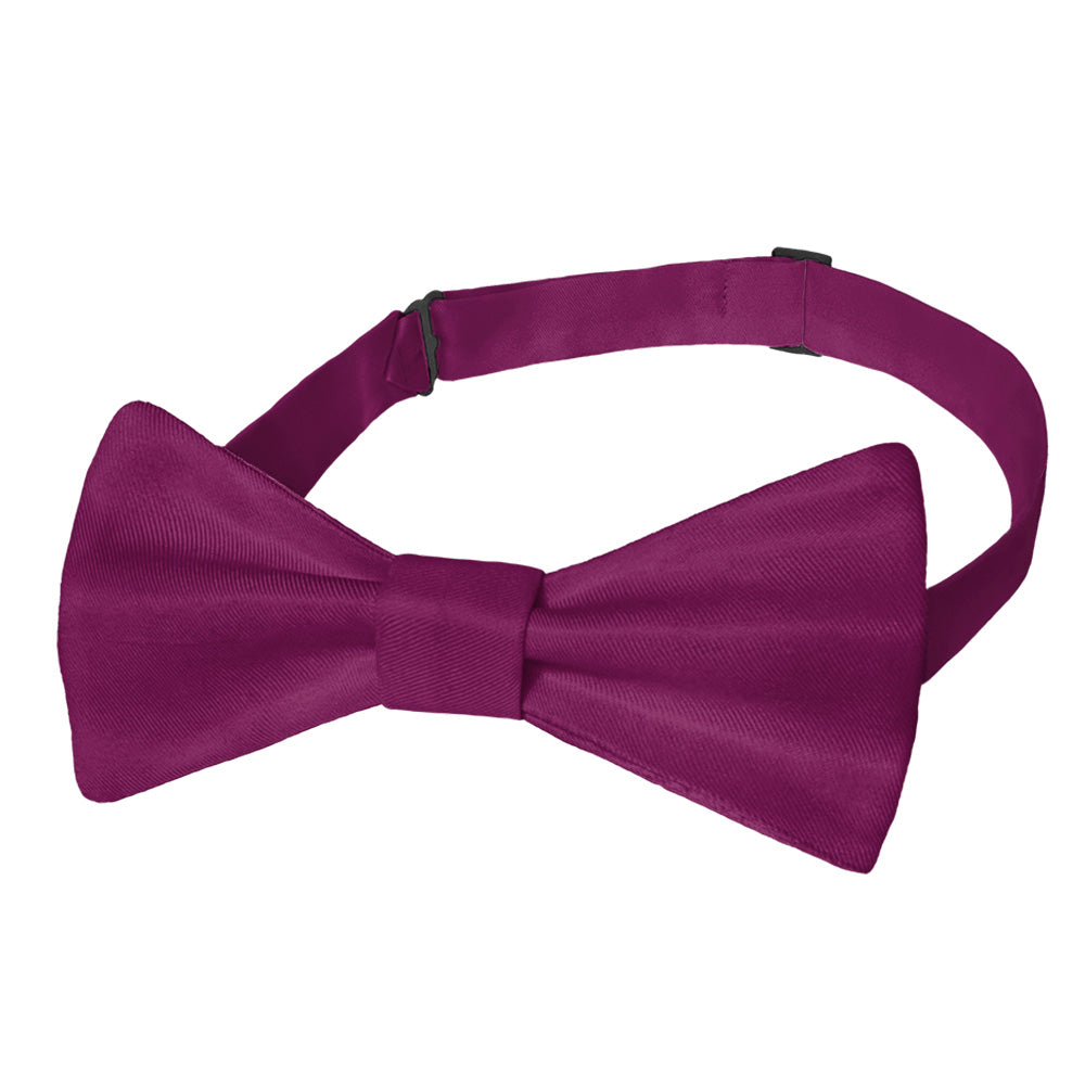 Solid KT Plum Bow Tie - Pre-Tied Bow Tie - Knotty Tie Co.