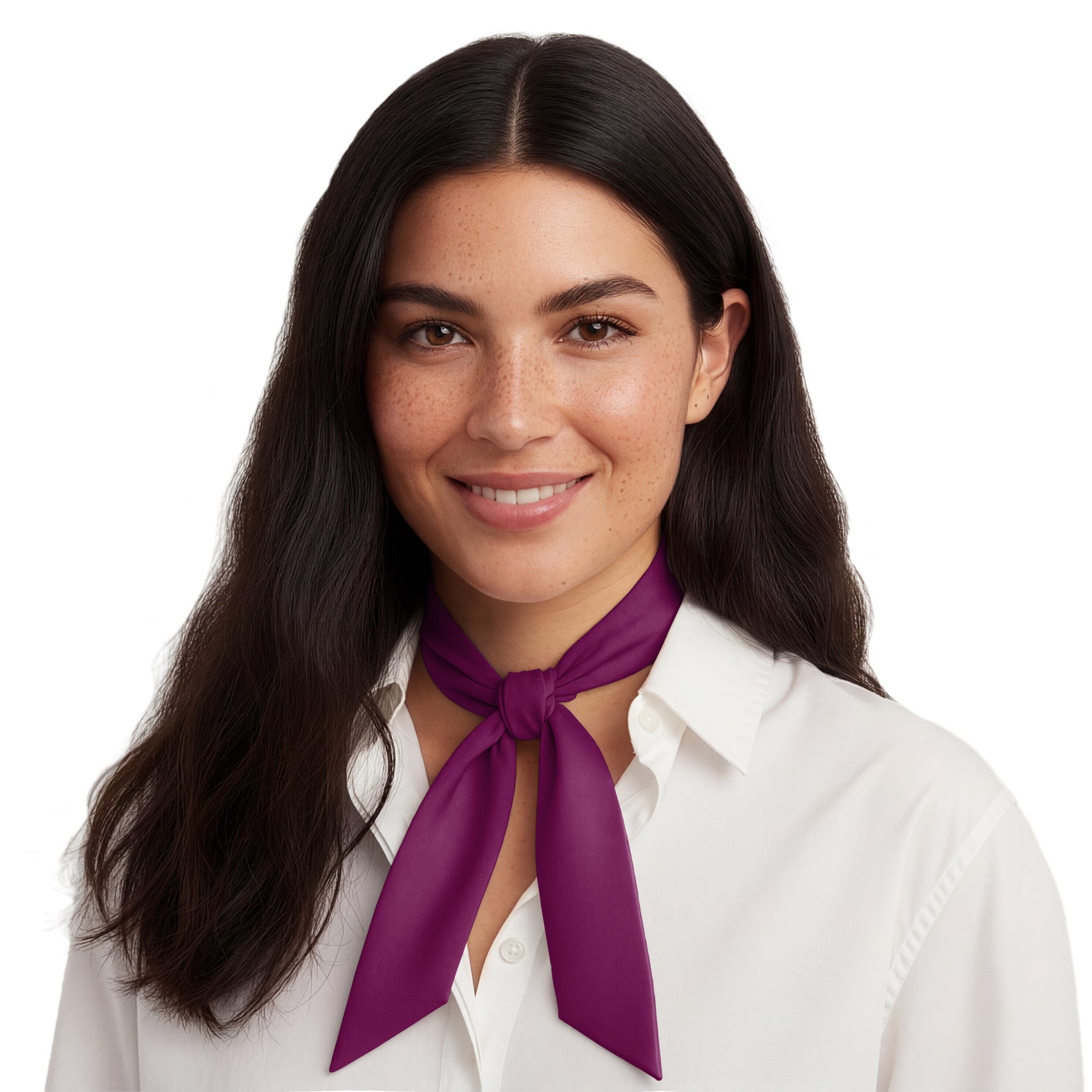 Solid KT Plum Hair Scarf - Neck Scarves - Knotty Tie Co.