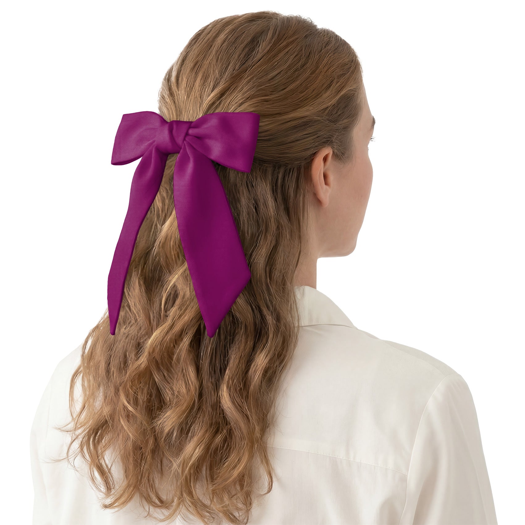 Solid KT Plum Hair Scarf - Hair Scarf - Knotty Tie Co.
