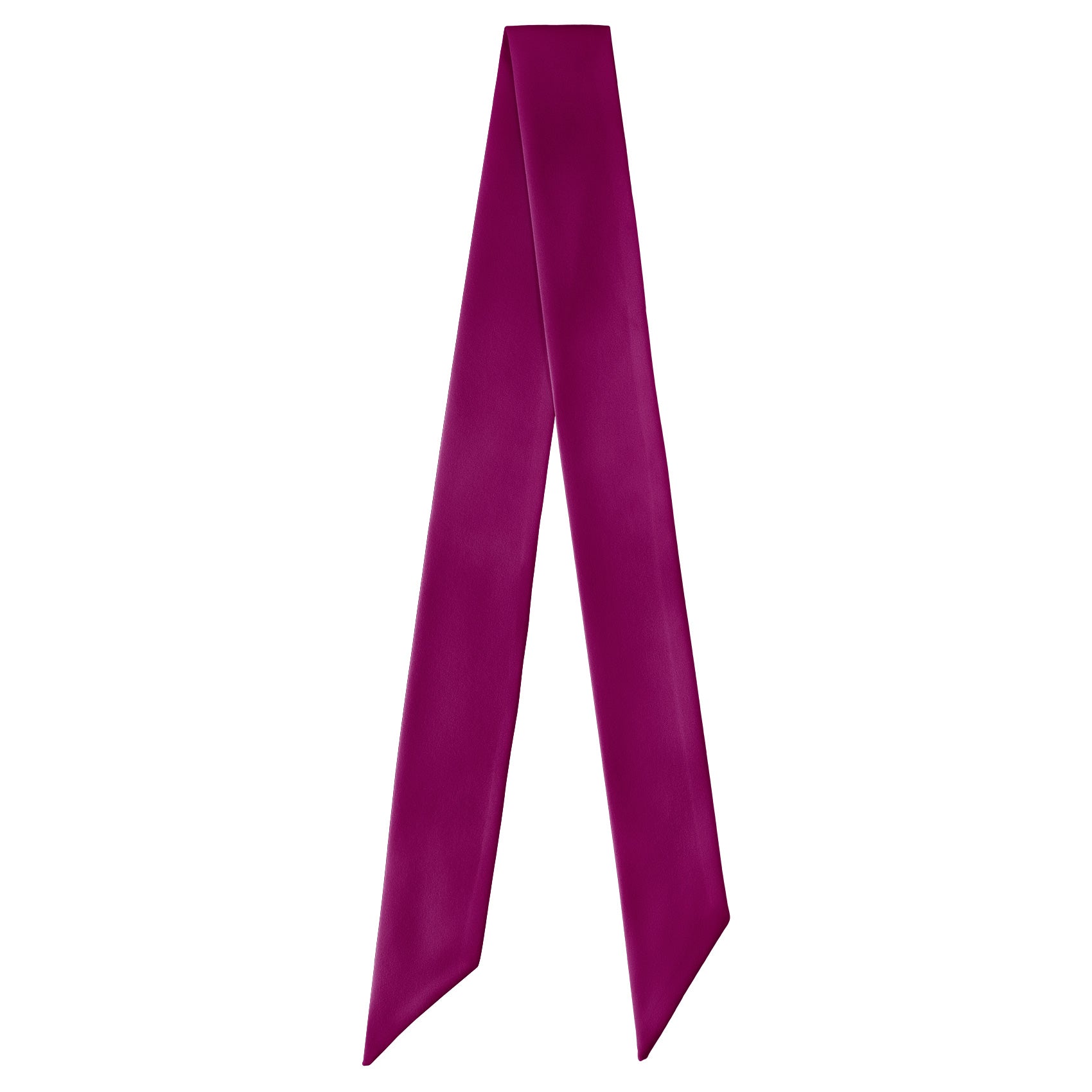 Solid KT Plum Hair Scarf - Full View of Hair Scarf - Knotty Tie Co.