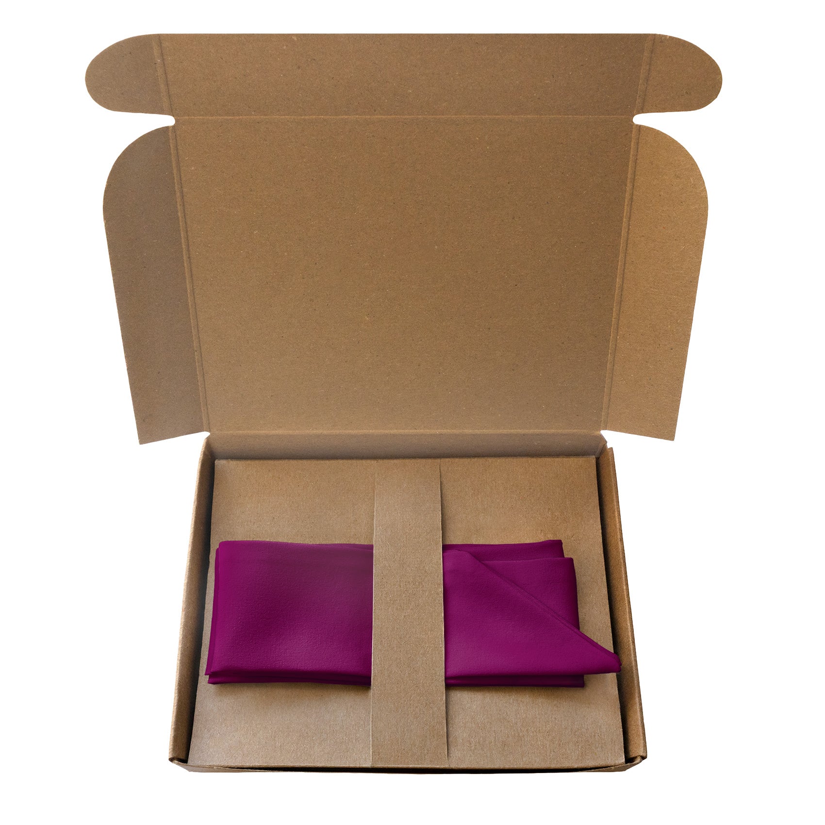 Solid KT Plum Hair Scarf - Packaging - Knotty Tie Co.