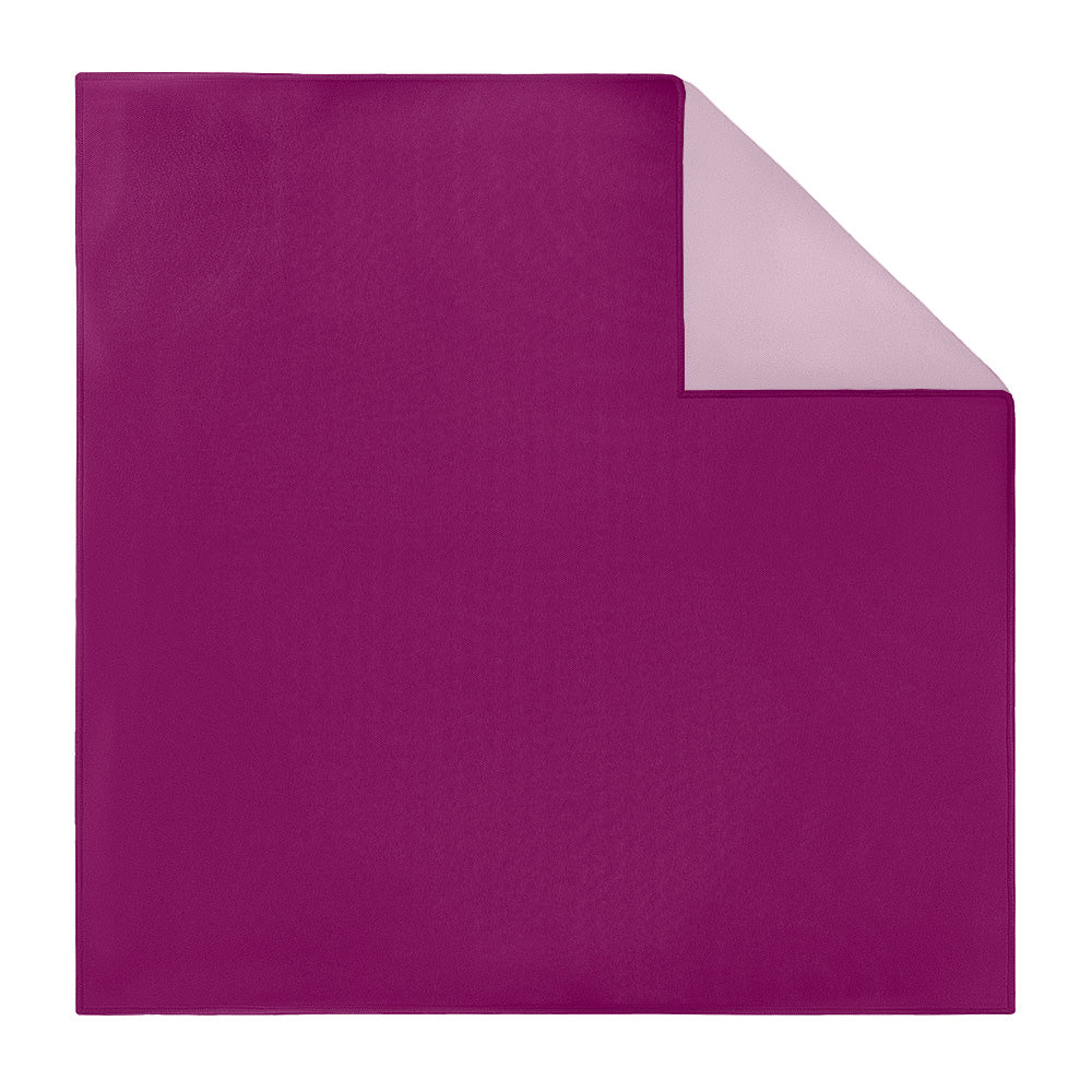 Solid KT Plum Pocket Square - Printed - Knotty Tie Co.