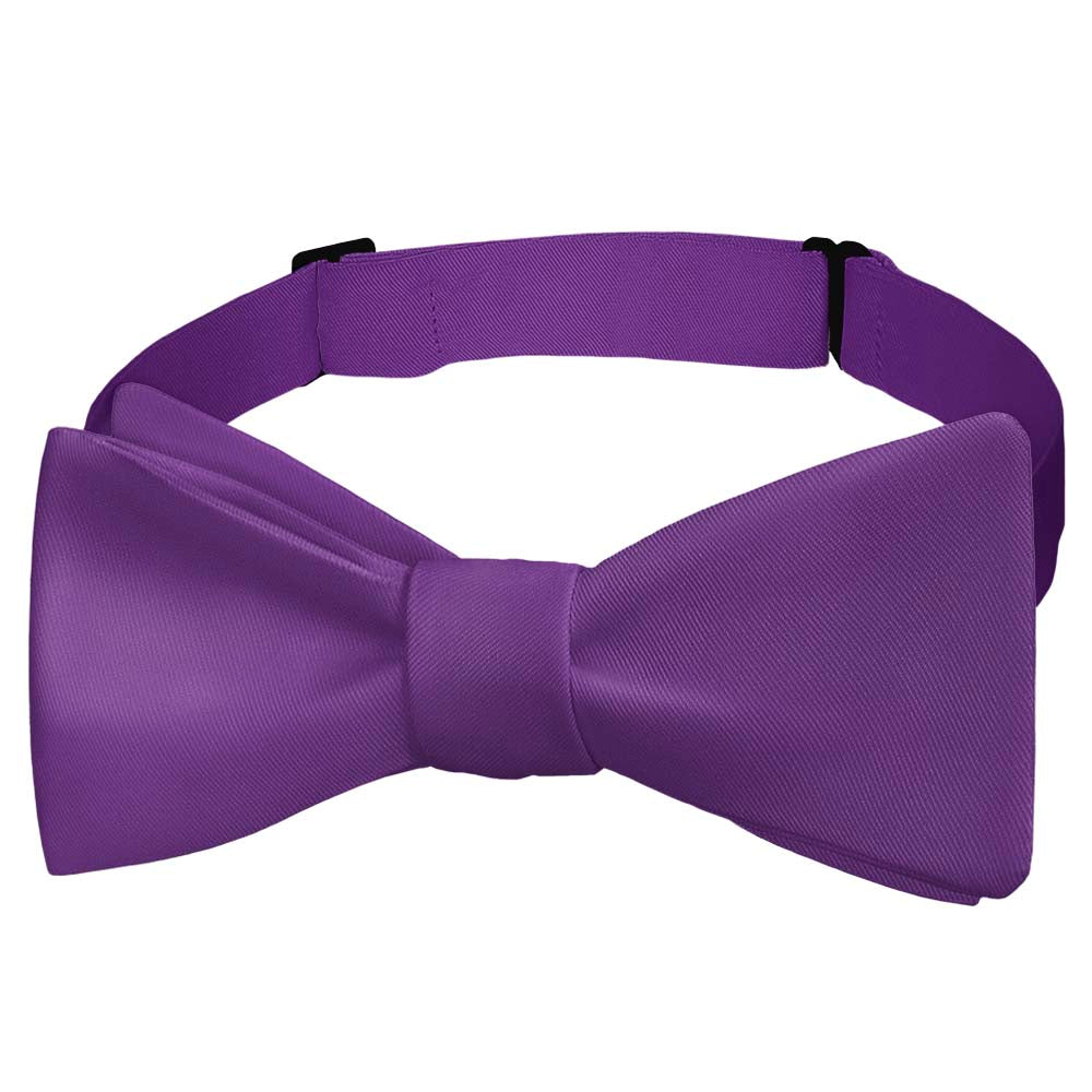 Solid KT Purple Bow Tie - Self Tie Bow Tie - Knotty Tie Co.