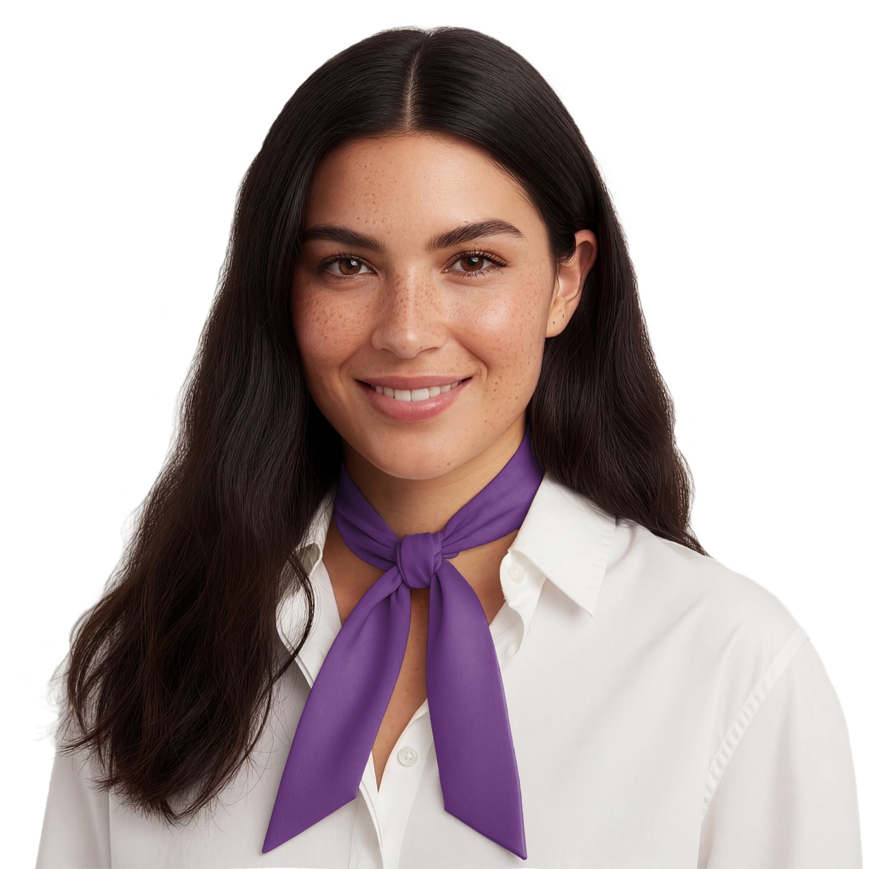 Solid KT Purple Hair Scarf - Neck Scarves - Knotty Tie Co.