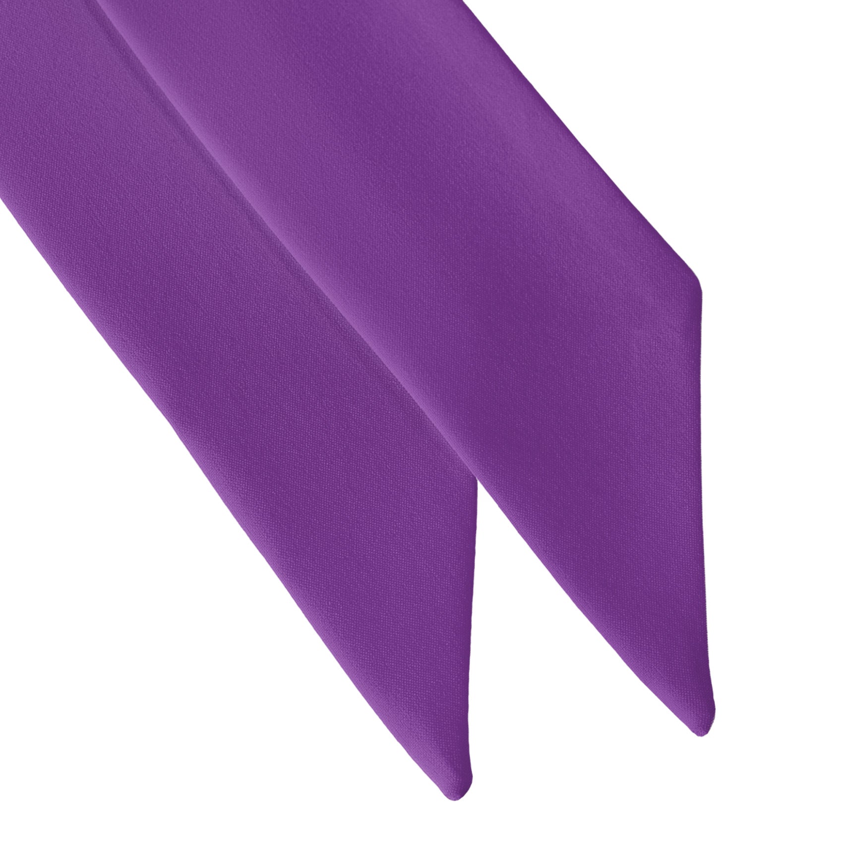 Solid KT Purple Hair Scarf - Scarf Tapered Ends - Knotty Tie Co.