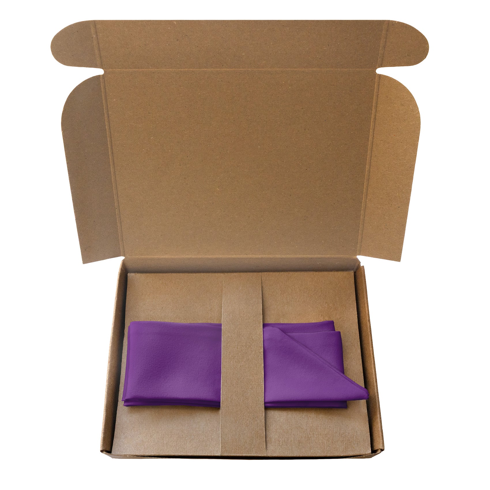 Solid KT Purple Hair Scarf - Packaging - Knotty Tie Co.