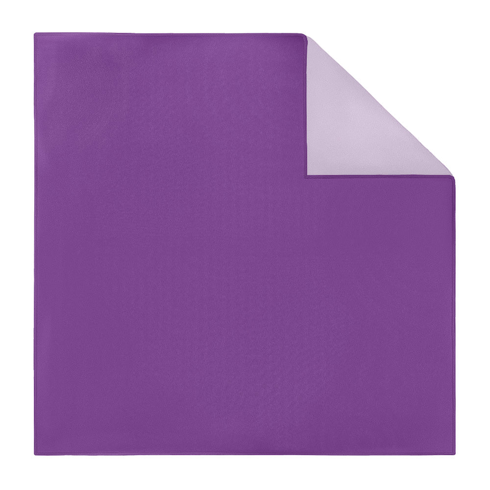 Solid KT Purple Pocket Square - Printed - Knotty Tie Co.