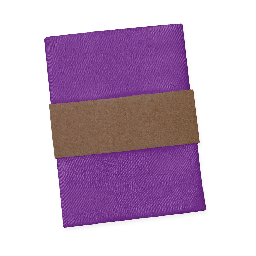 Solid KT Purple Pocket Square - Packaging - Knotty Tie Co.