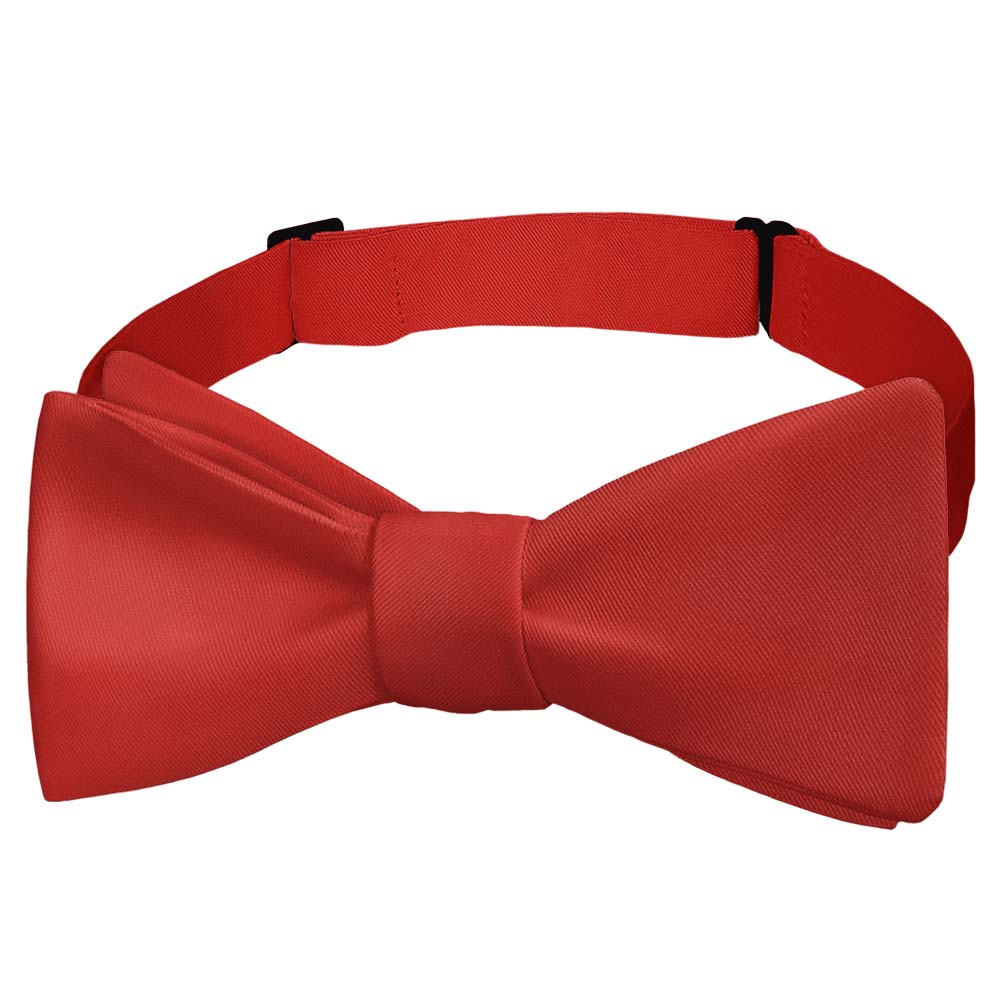 Solid KT Red Bow Tie - Self Tie Bow Tie - Knotty Tie Co.