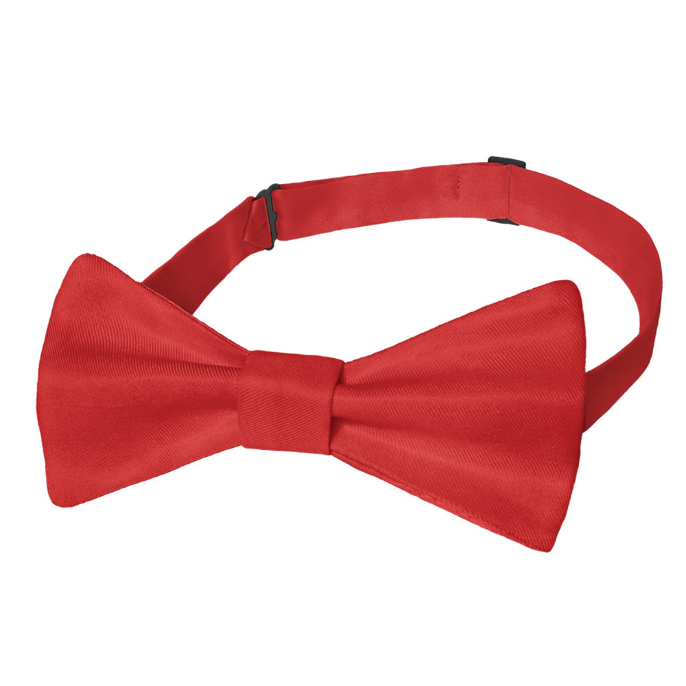 Solid KT Red Bow Tie - Pre-Tied Bow Tie - Knotty Tie Co.