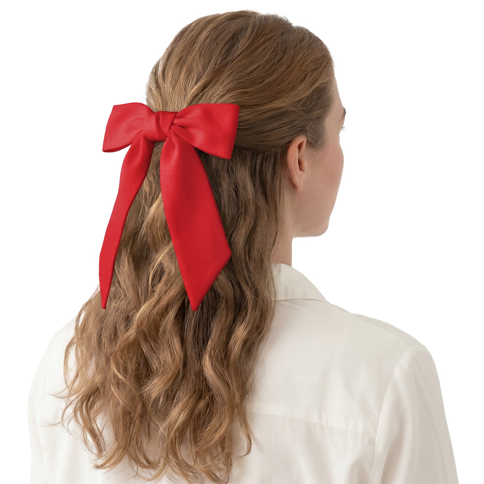 Solid KT Red Hair Scarf - Hair Scarf - Knotty Tie Co.