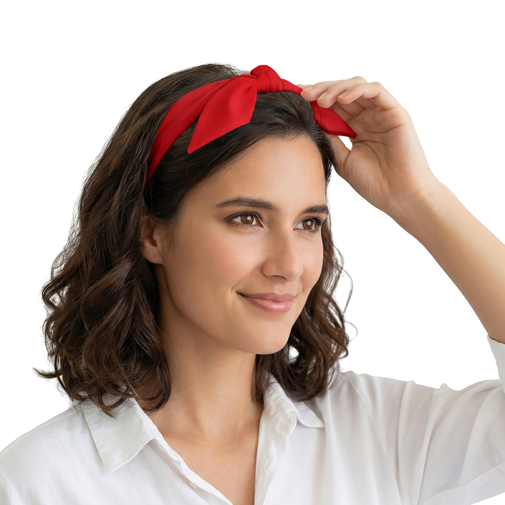 Solid KT Red Hair Scarf - Scarves for Women - Knotty Tie Co.