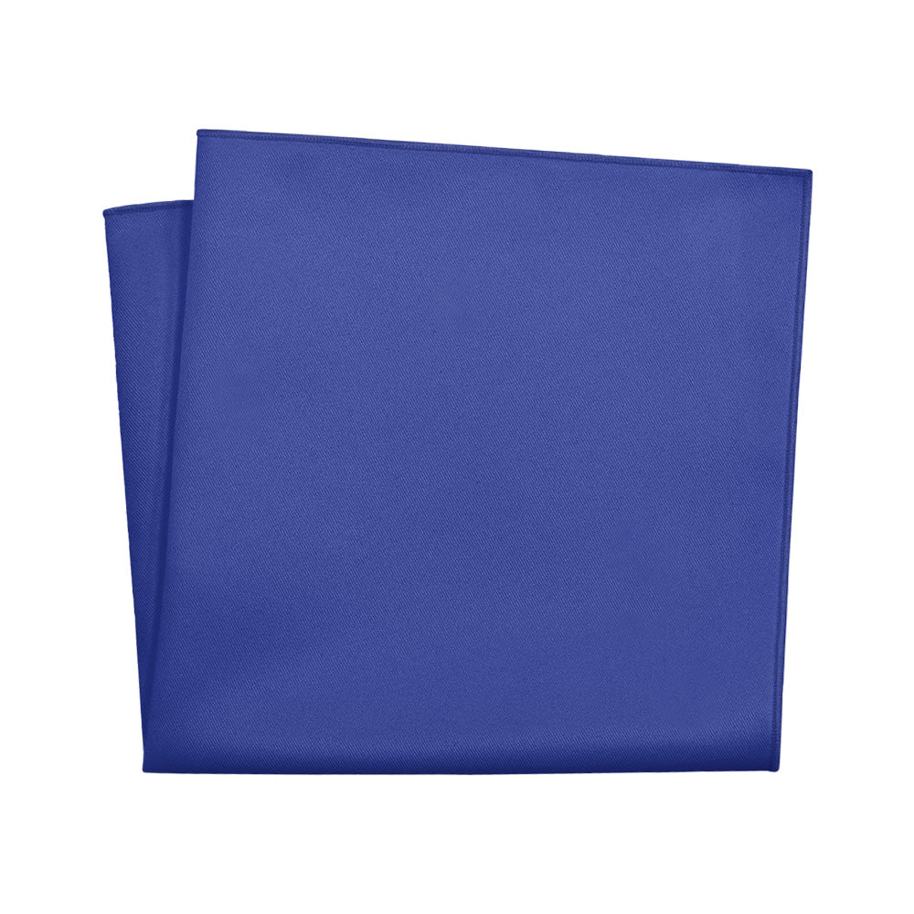 Solid KT Royal Blue Pocket Square - 12" Square - Knotty Tie Co.