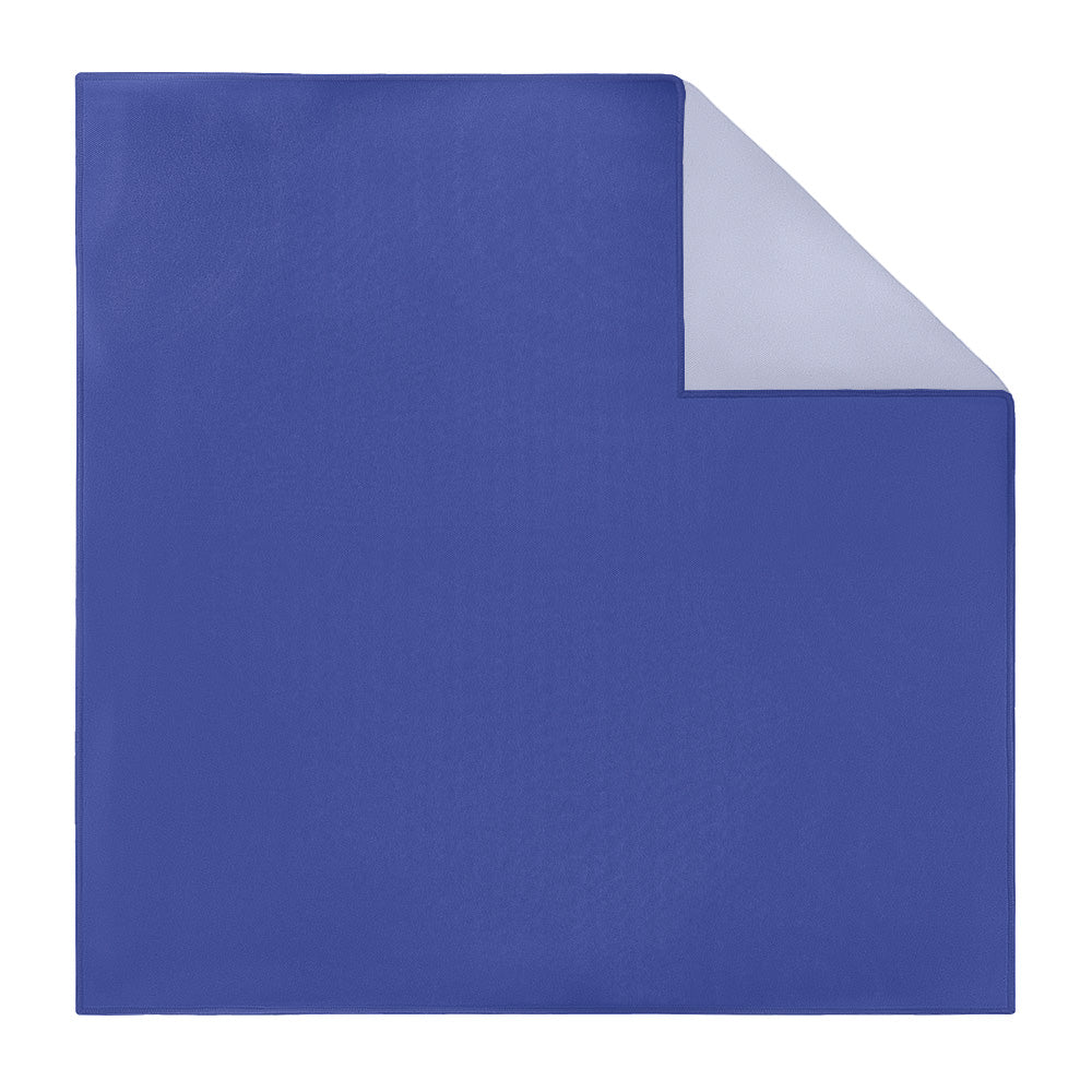 Solid KT Royal Blue Pocket Square - Printed - Knotty Tie Co.