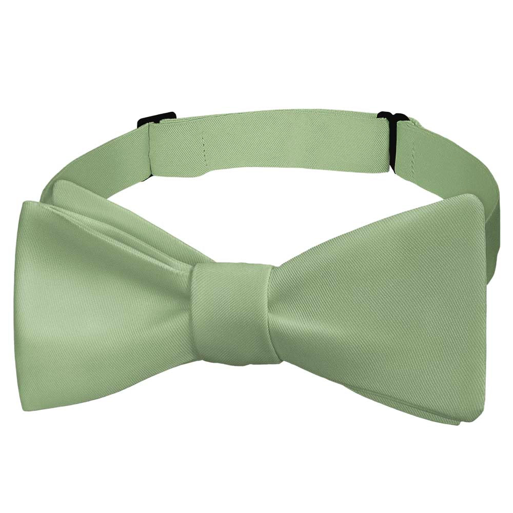 Solid KT Sage Green Bow Tie - Self Tie Bow Tie - Knotty Tie Co.