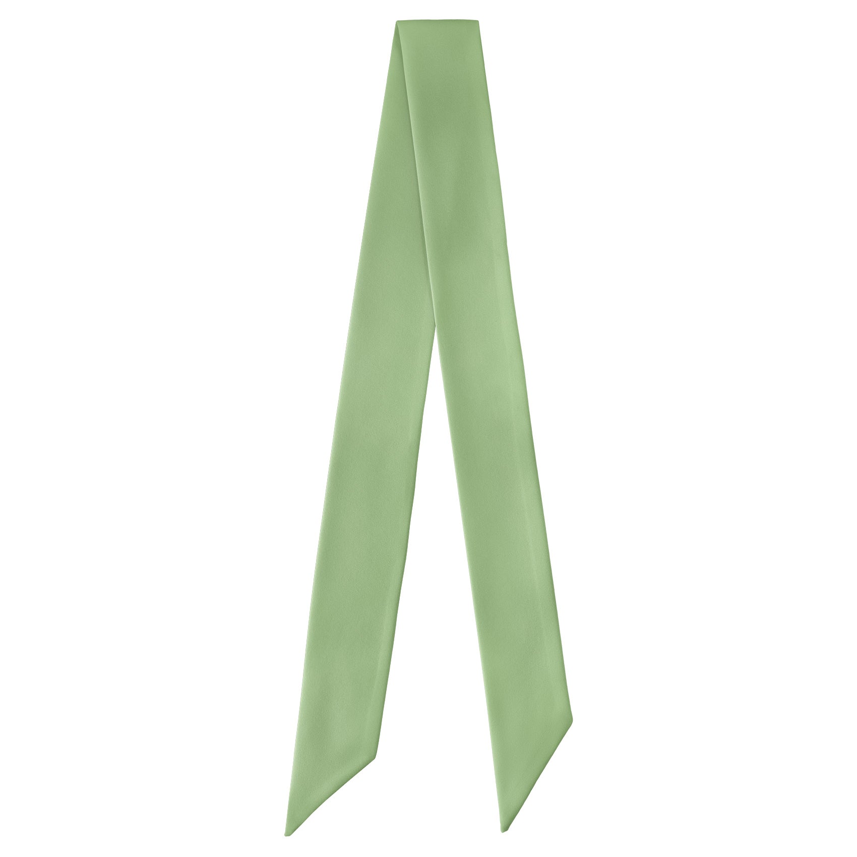Solid KT Sage Green Hair Scarf - Full View of Hair Scarf - Knotty Tie Co.