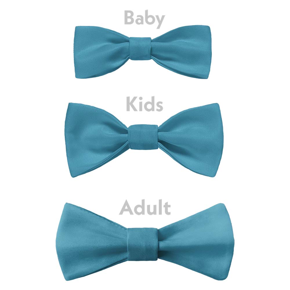 Solid KT Teal Bow Tie - Bow Sizes - Knotty Tie Co.