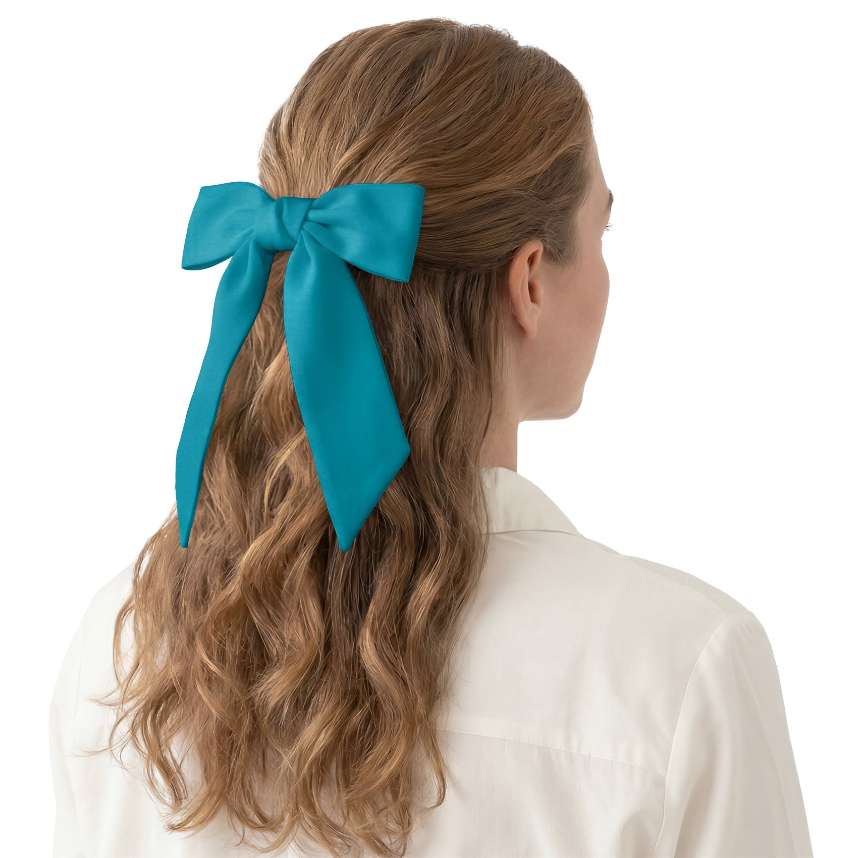 Solid KT Teal Hair Scarf - Hair Scarf - Knotty Tie Co.