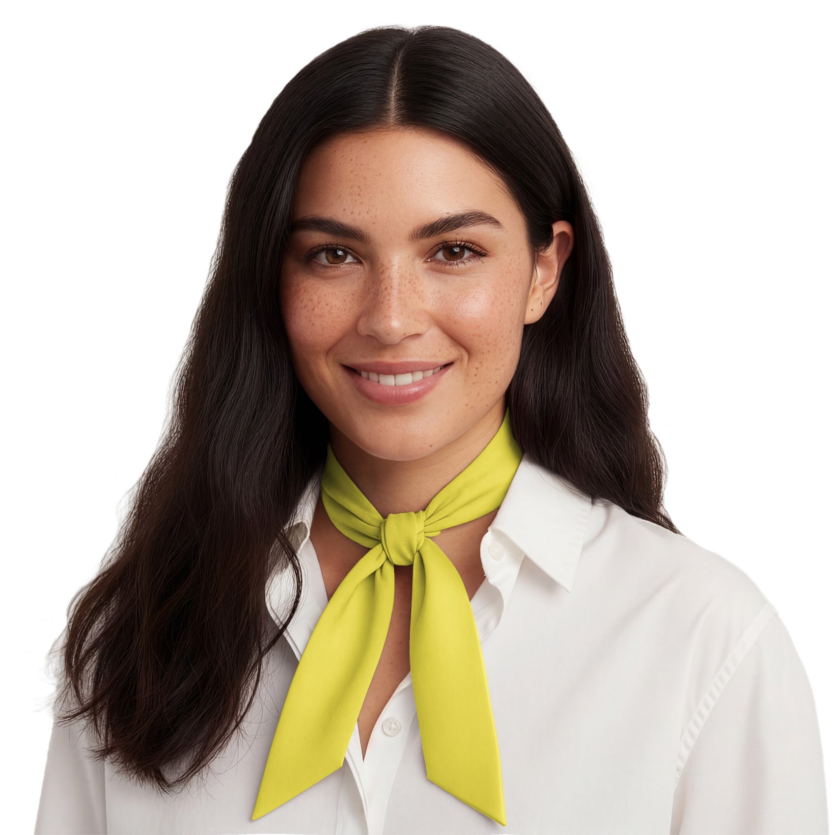 Solid KT Yellow Hair Scarf - Neck Scarves - Knotty Tie Co.