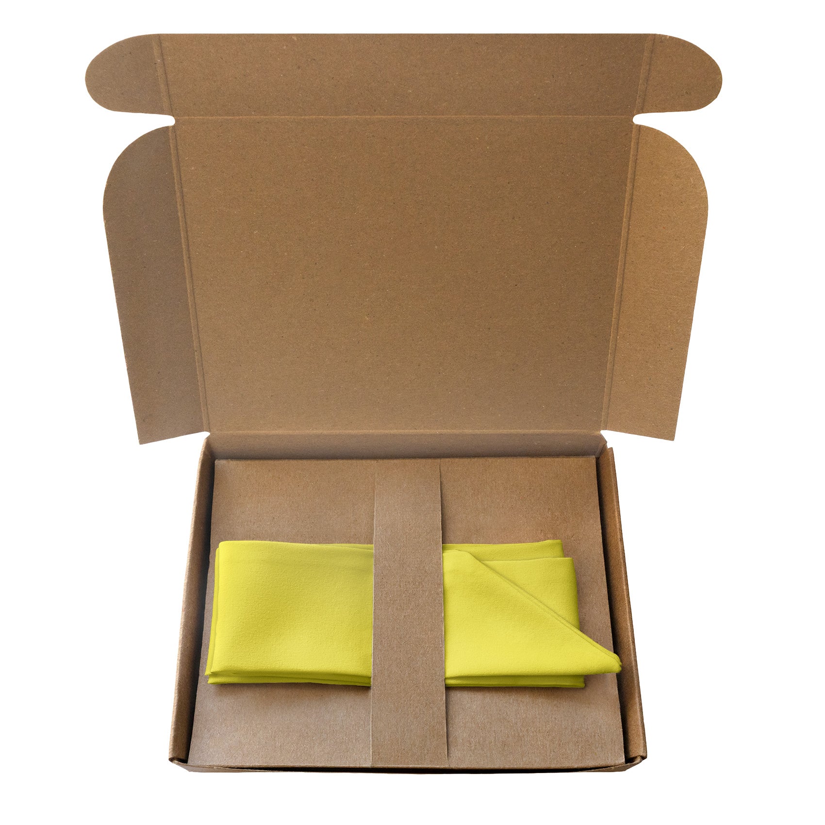 Solid KT Yellow Hair Scarf - Packaging - Knotty Tie Co.