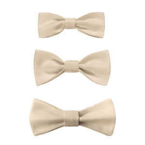 Solid KT Beige Bow Tie -  -  - Knotty Tie Co.