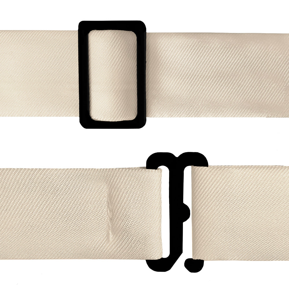Solid KT Beige Bow Tie - Bow Tie Hardware - Knotty Tie Co.