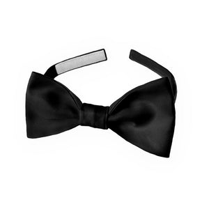 Solid KT Black Bow Tie - Kids Pre-Tied 9.5-12.5" -  - Knotty Tie Co.