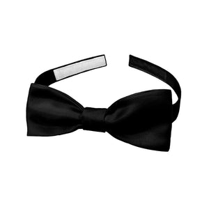 Solid KT Black Bow Tie - Baby Pre-Tied 9.5-12.5" -  - Knotty Tie Co.