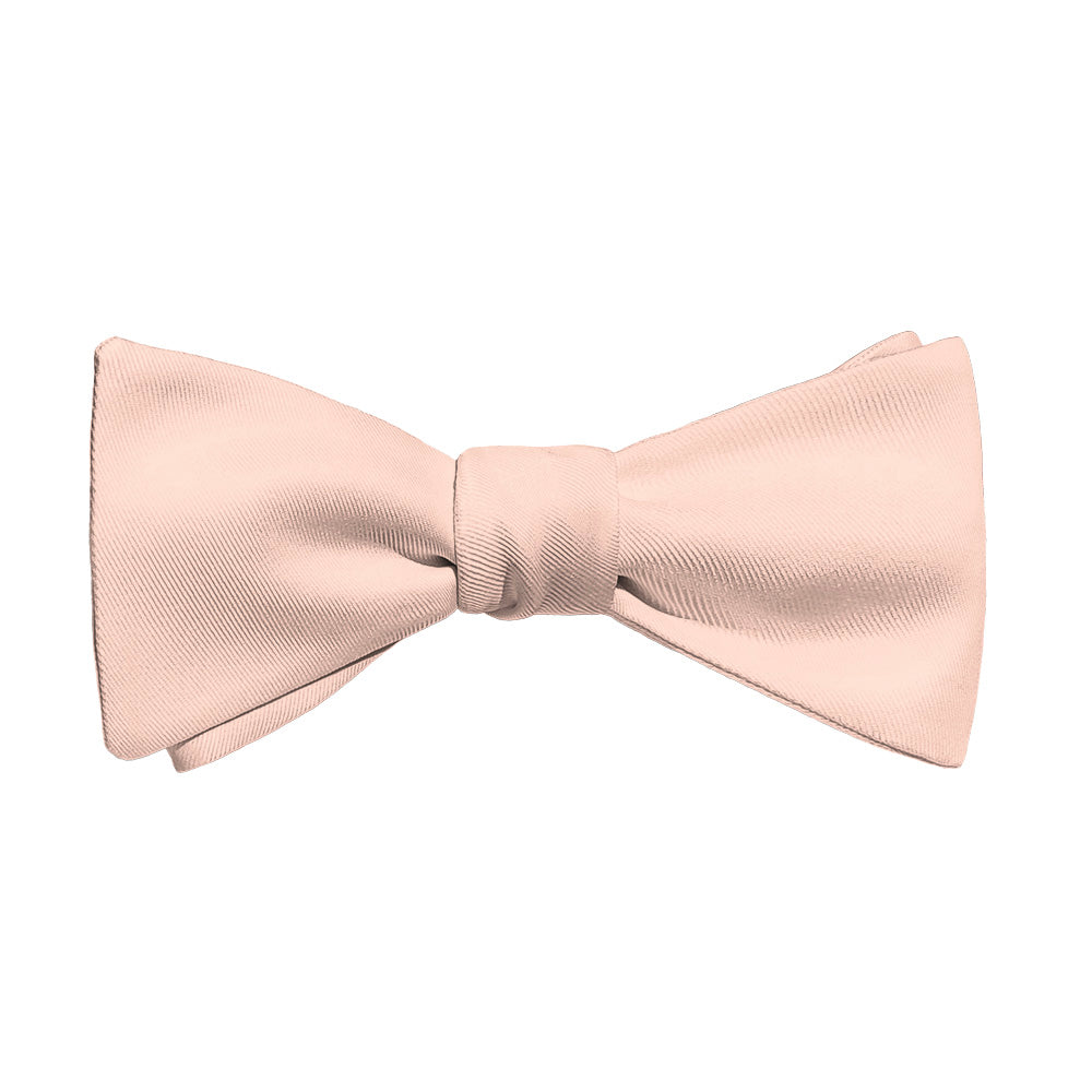Solid KT Blush Pink Bow Tie - Adult Standard Self-Tie 14-18" -  - Knotty Tie Co.