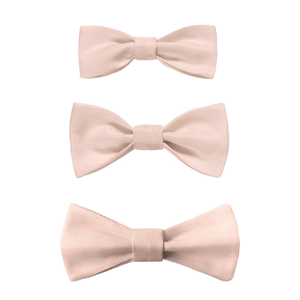 Solid KT Blush Pink Bow Tie -  -  - Knotty Tie Co.