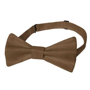 Solid KT Brown Bow Tie - Adult Pre-Tied 12-22" -  - Knotty Tie Co.