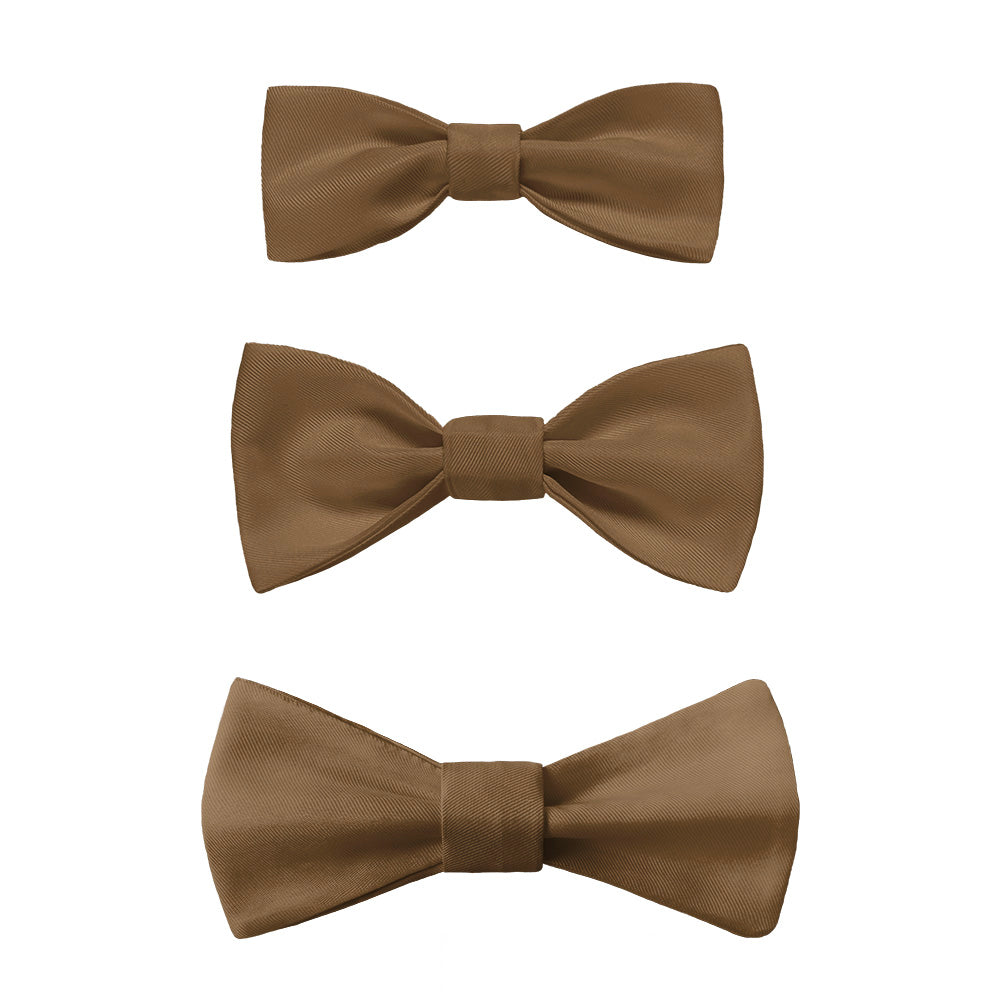 Solid KT Brown Bow Tie -  -  - Knotty Tie Co.