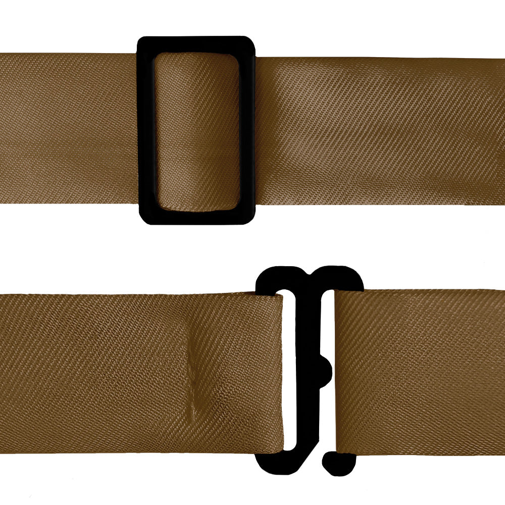 Solid KT Brown Bow Tie - Bow Tie Hardware - Knotty Tie Co.
